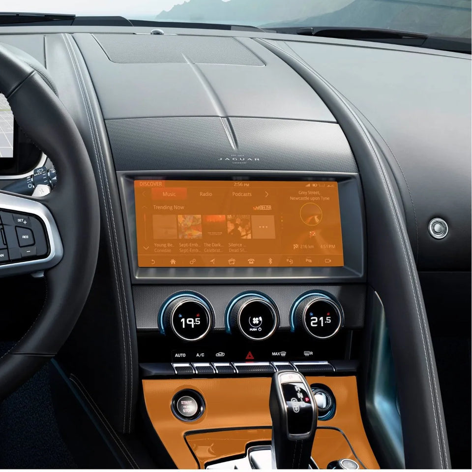 PPF Console Central Multimídia Jaguar F Type Coupé 20 24