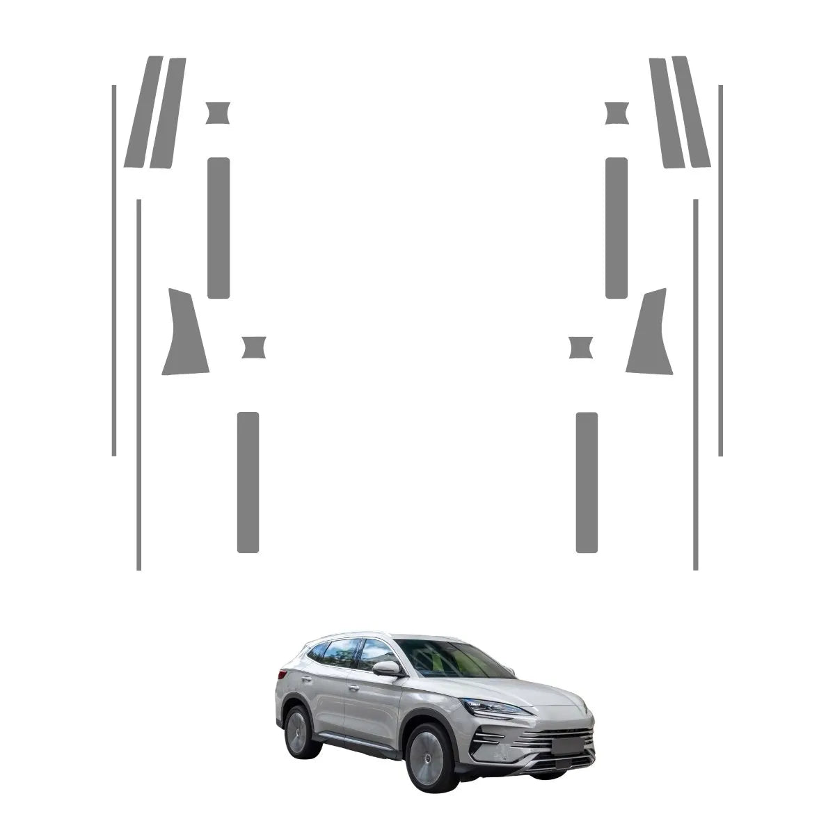 Película PPF Proteção de Portas BYD Song Premium 26
