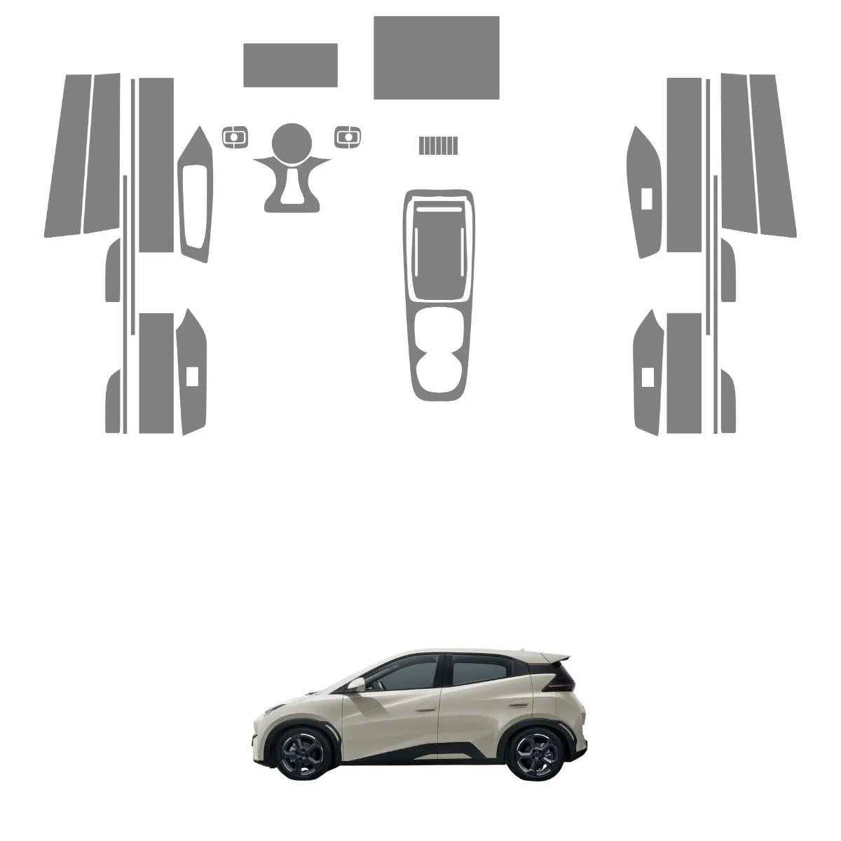 Película PPF Interior Exterior BYD Dolphin Mini 23 26