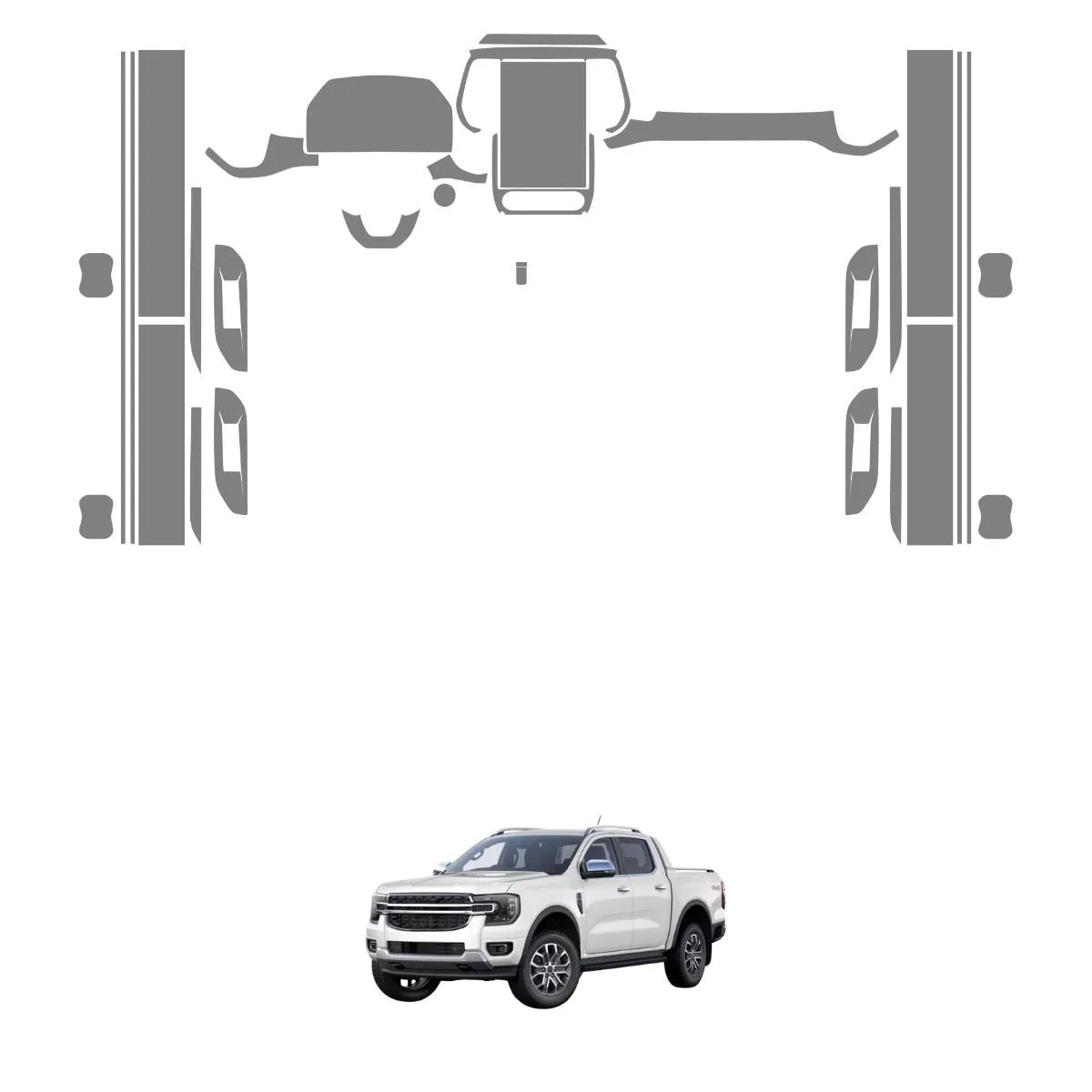 Película PPF Interior e Exterior Ranger Limited 2023 a 2026 – Garantia de 5 Anos