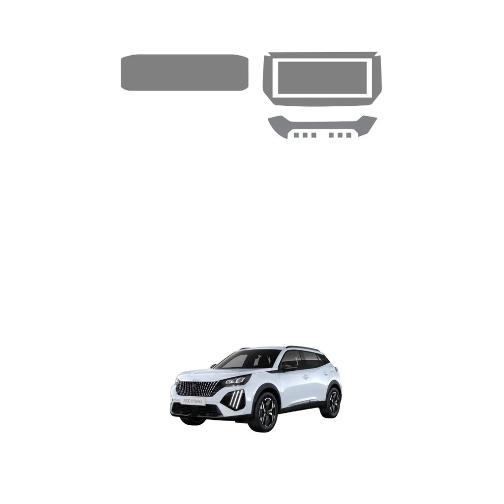 Película PPF multimídia painel Console ar Peugeot 2008 GT 25