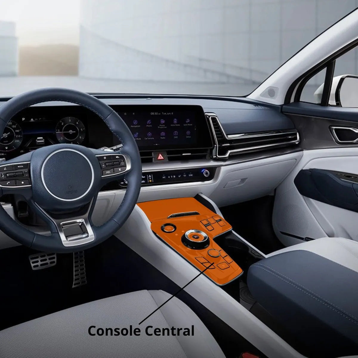 Película PPF Console Central Kia Sportage 24 25