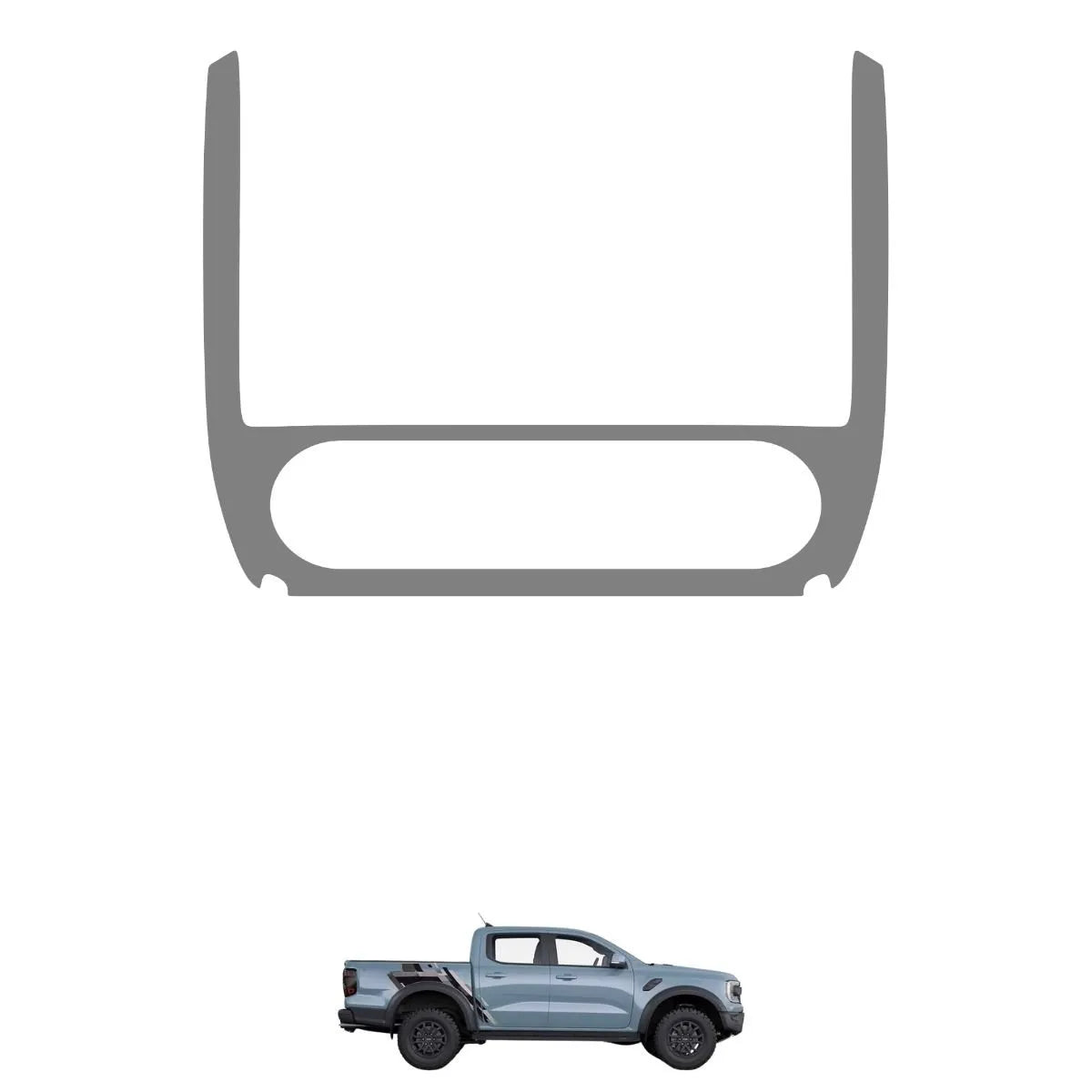 Película PPF Console do Ar Ranger Raptor 2023 a 2026 – Garantia de 5 Anos