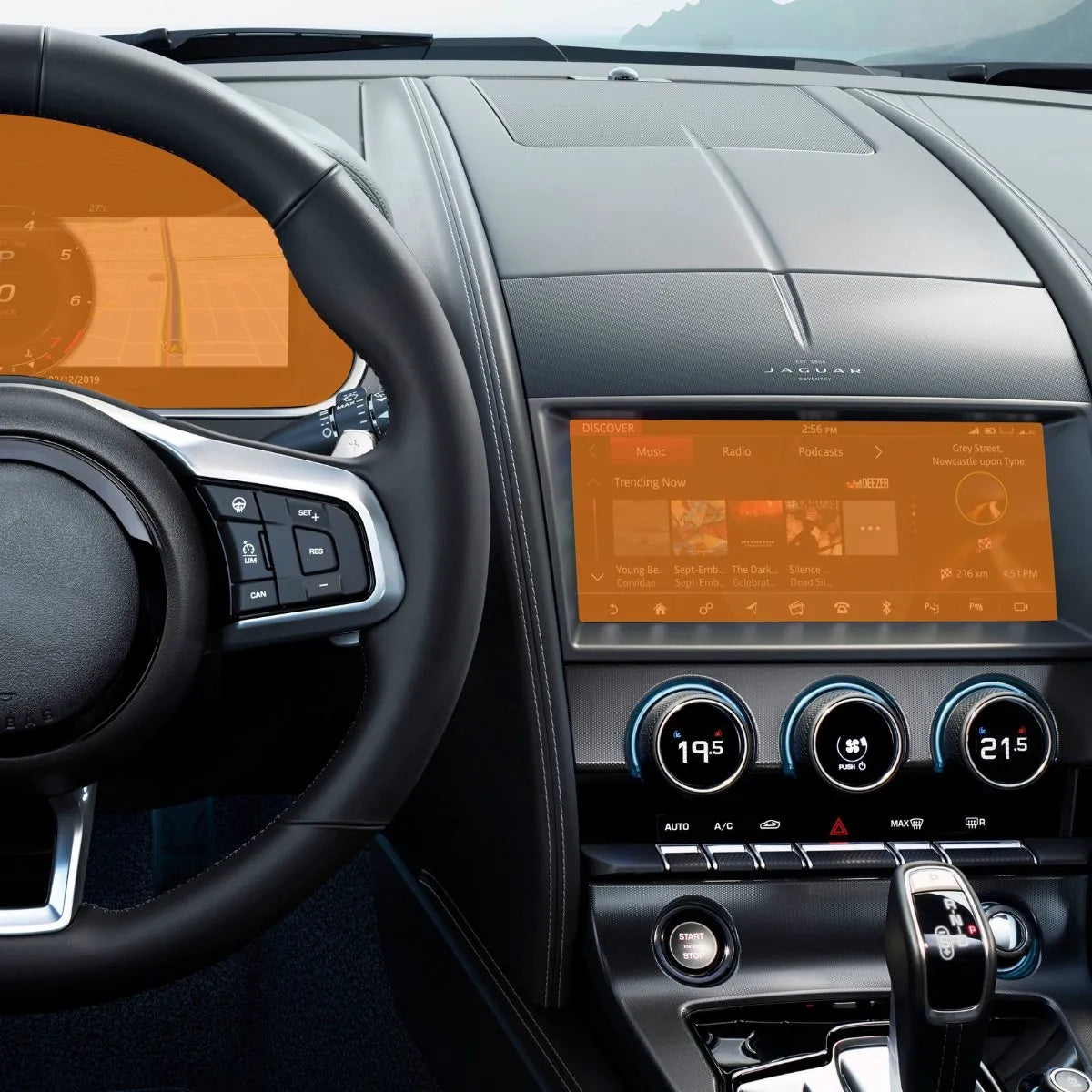 Película PPF Velocímetro Multimídi Jaguar F Type Coupé 20 24