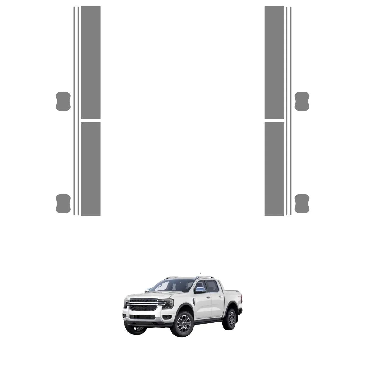 Película PPF Proteção de Portas Ranger Limited 2023 a 2026 – Garantia de 5 Anos