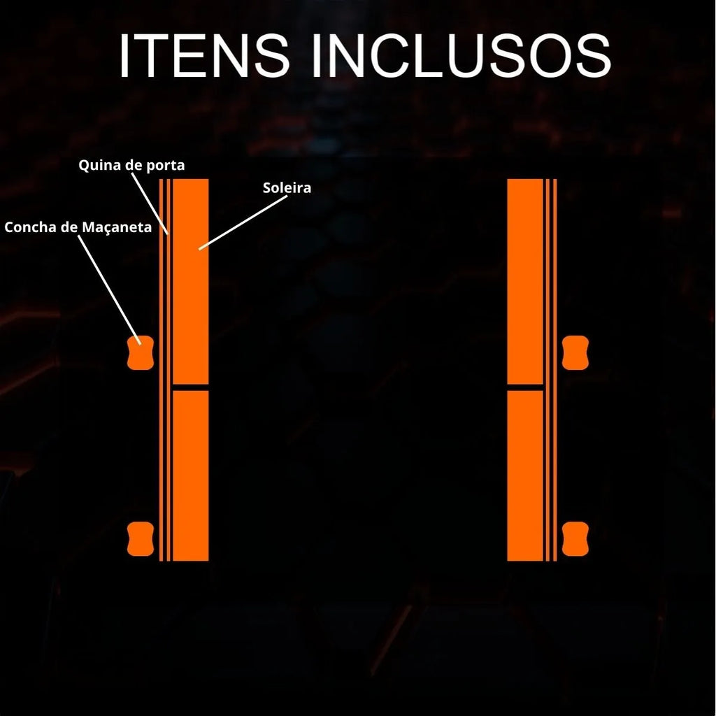 Película PPF Proteção de Portas Ranger Limited 2023 a 2026 – Garantia de 5 Anos