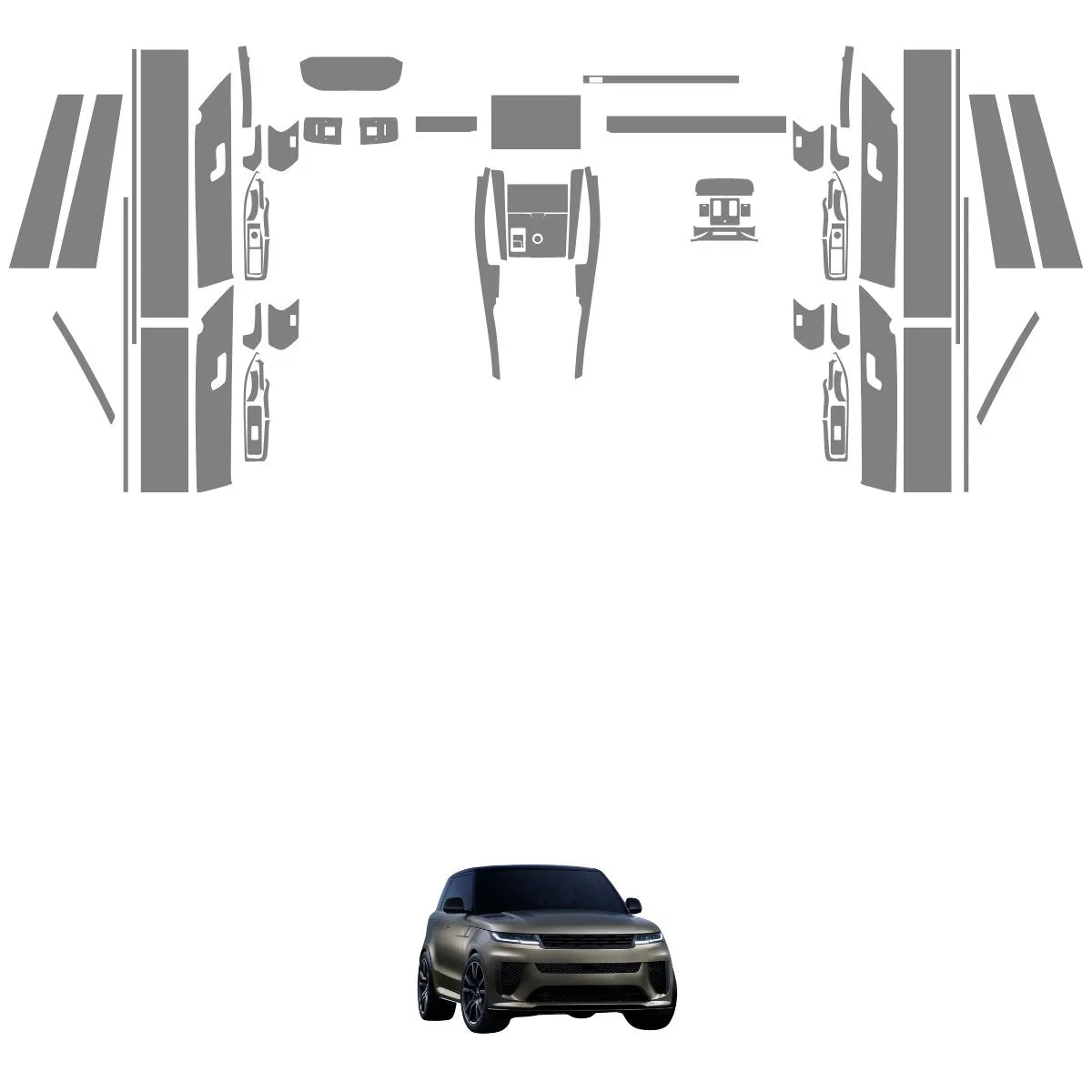 Película PPF Interior e Exterior Range Rover Sport Dynamic HSE 2023 a 2025 – Garantia de 5 Anos