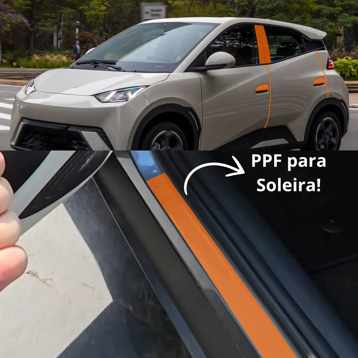 Película PPF Interior e Exterior BYD Dolphin Mini 2023 a 2026 – Garantia de 5 Anos