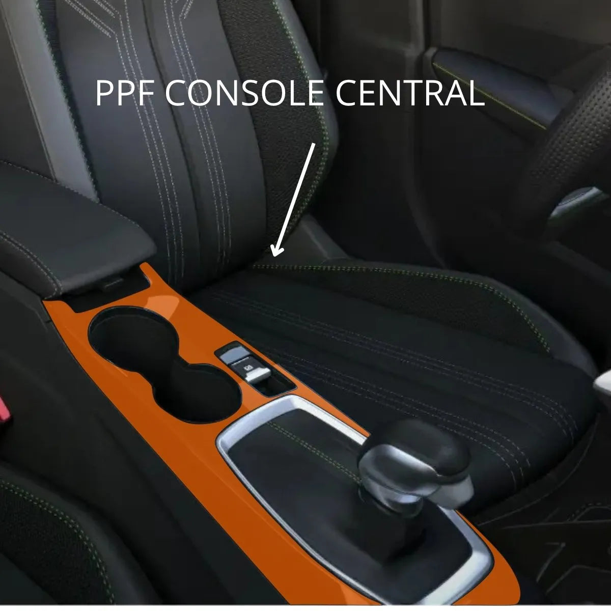 Película PPF Console Central Peugeot 2008 Active 2025 – Garantia de 5 Anos