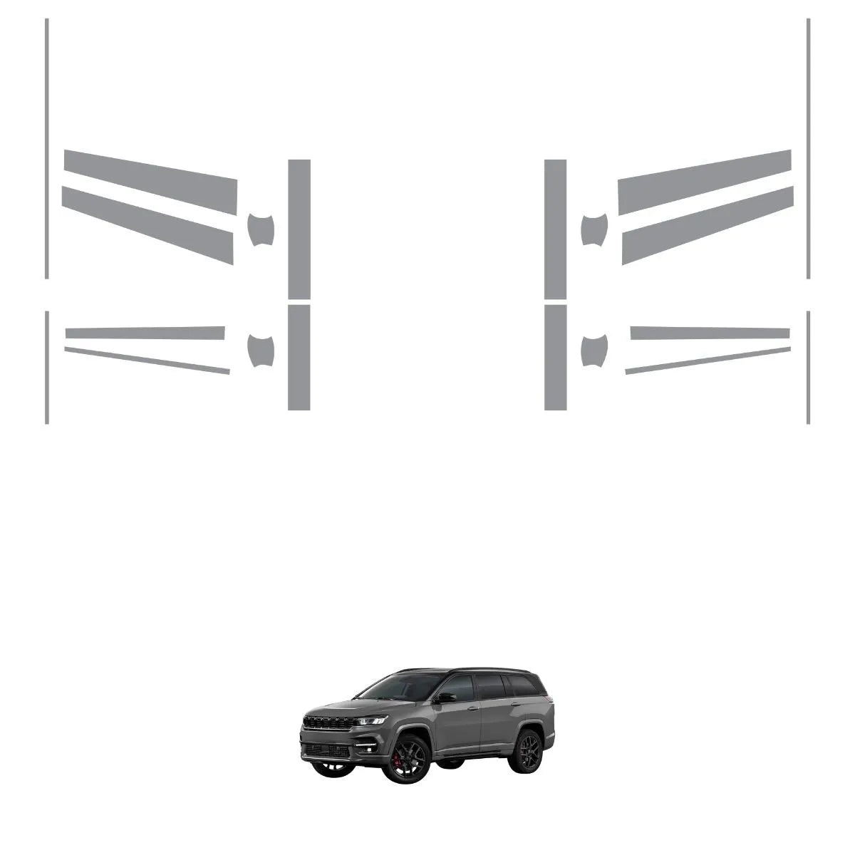 Película PPF Kit Proteção Portas Commander Limited T270 22 26