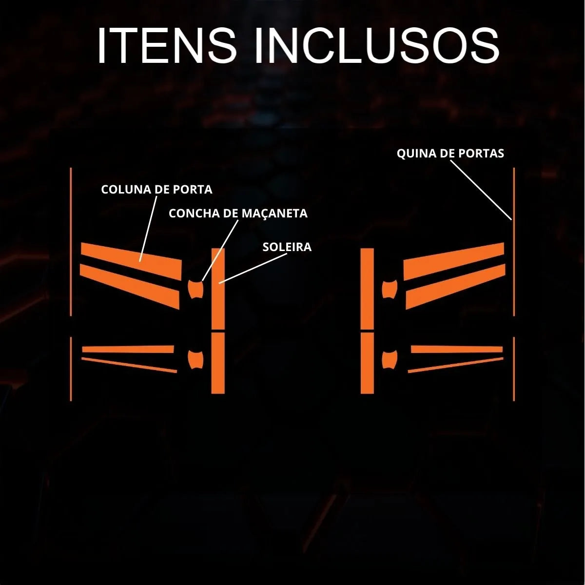 Película PPF Kit Proteção de Portas Commander Blackhawk Hurricane 2022 a 2026 – Garantia de 5 Anos