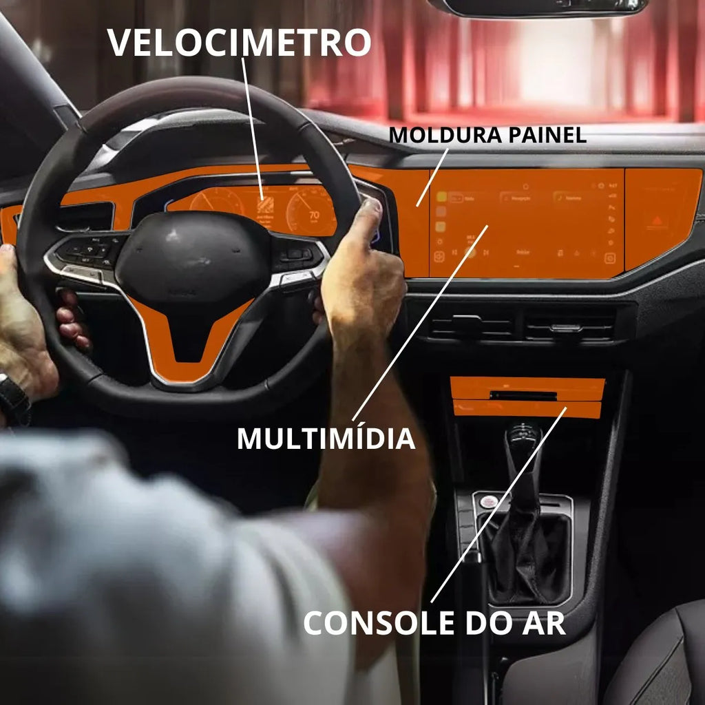 Película PPF Interior Completo Nivus Highline 2022 a 2026