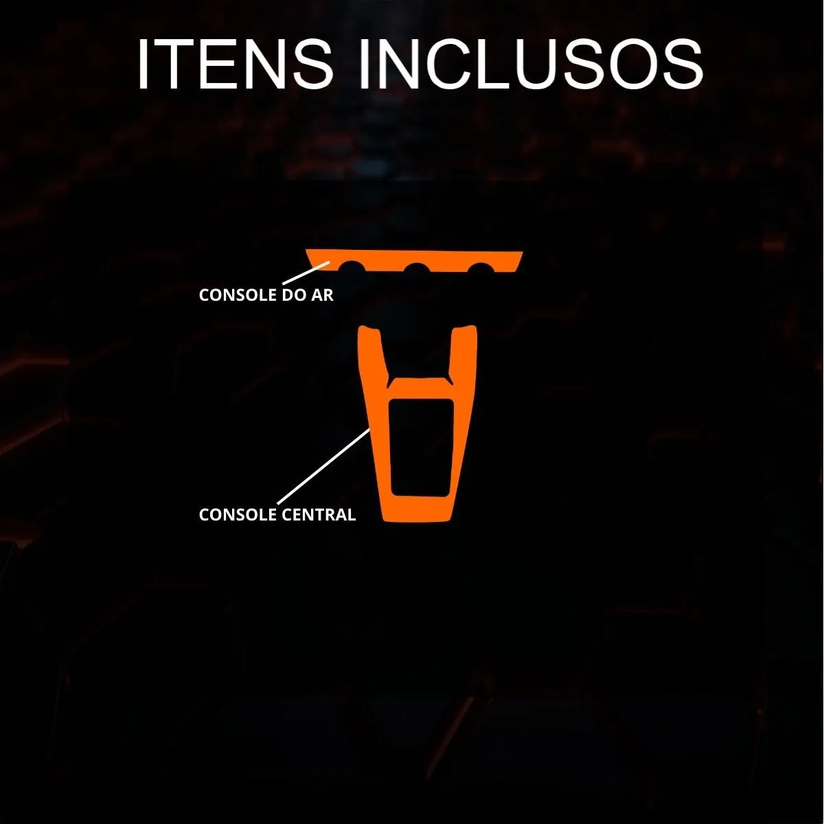 Película PPF Console Central e Console do Ar Honda HR-V 2026 – Garantia de 5 Anos