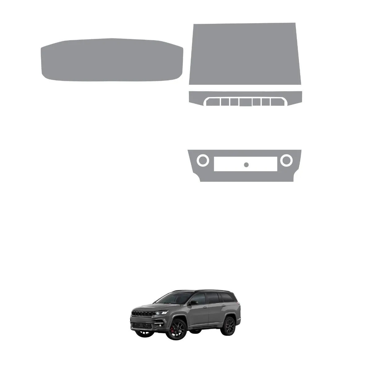 Película PPF Velocímetro Multimídia Console Ar Commander Limited T270 22 26