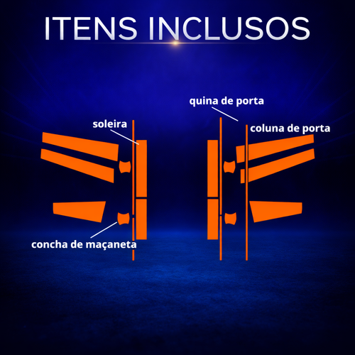 Película PPF Conchas Colunas soleiras Compass Limited T270 24 25