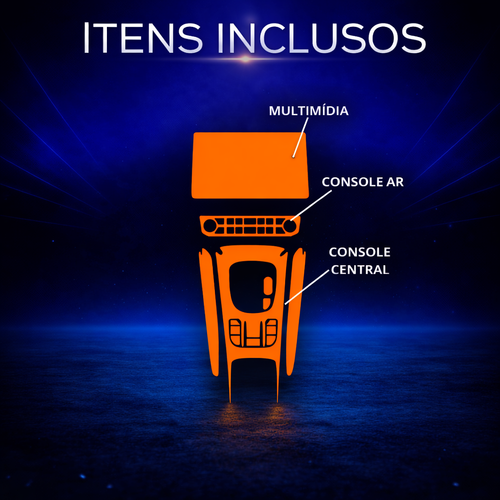 Película PPF Console Central Ar Multimídia Fastback Audace 22 26