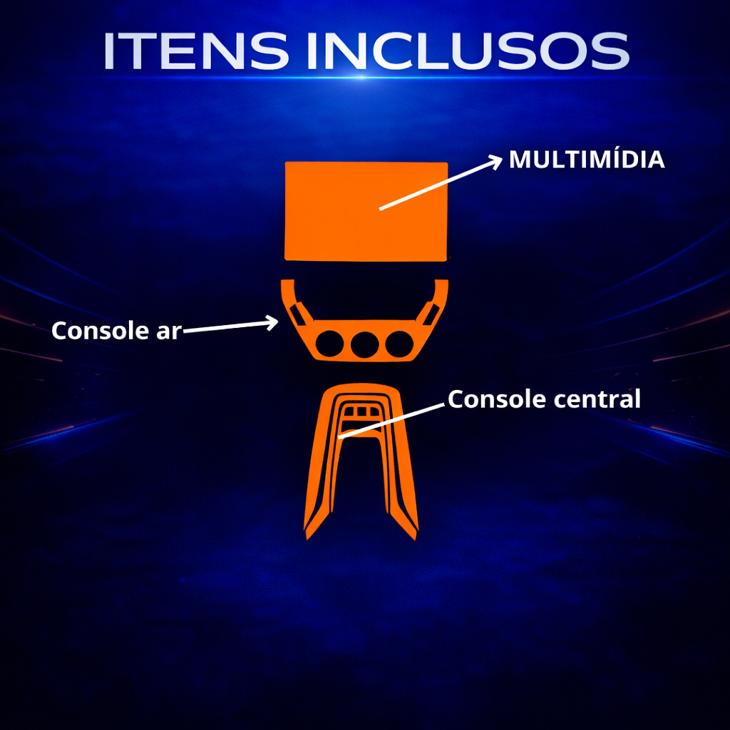 Película PPF Multimídia, Console do Ar e Console Central Corolla GLi 2025