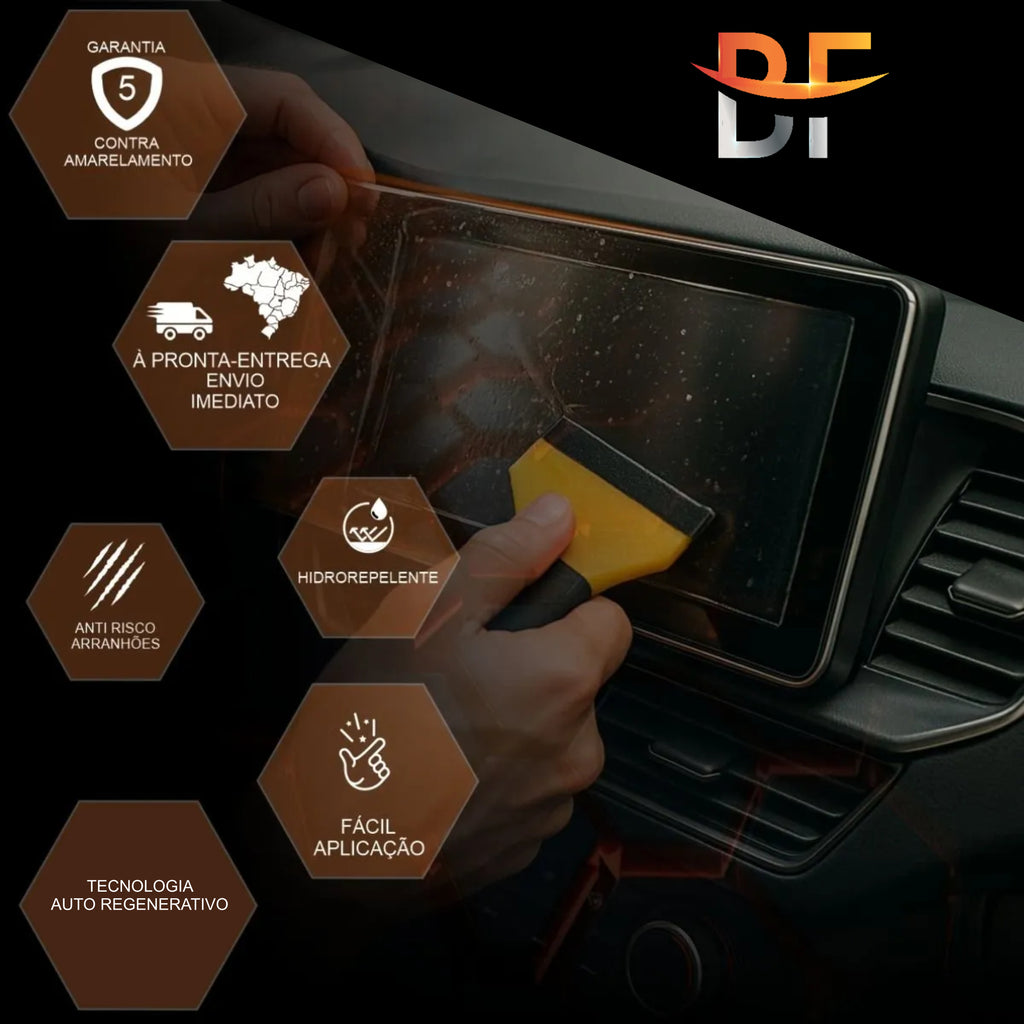 Película PPF Console Central e Multimídia Honda HR-V 2026 – Garantia de 5 Anos