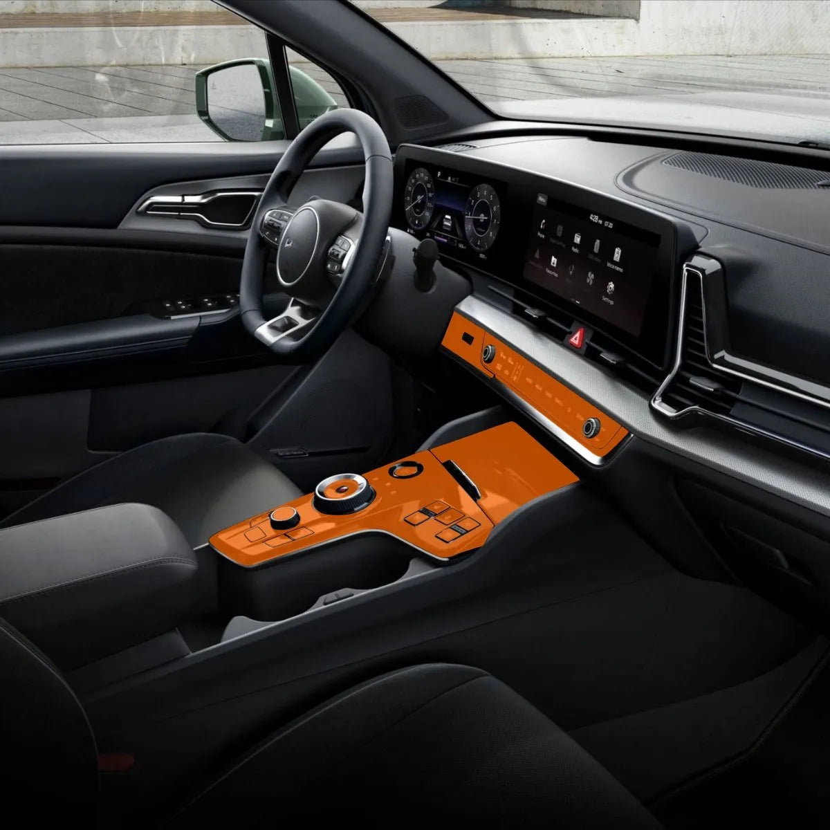 Película PPF Console Central Console Ar Kia Sportage 24 25