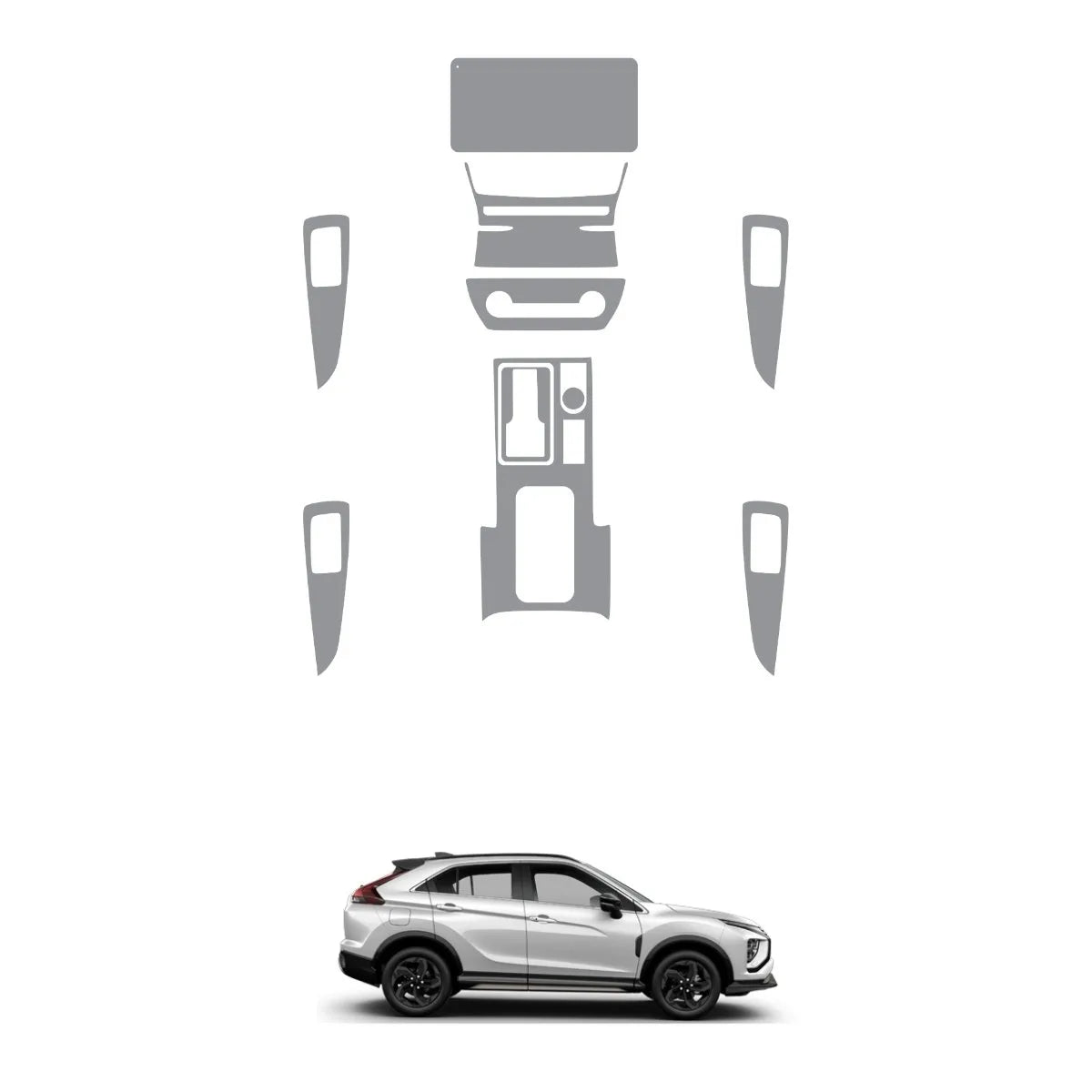 Película PPF Interior Completo Eclipse Cross HPE Black 2026 – Garantia de 5 Anos