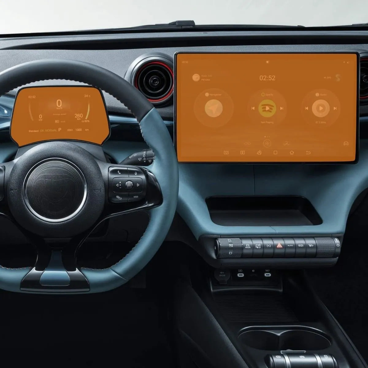 Película PPF Velocímetro e Multimídia BYD Dolphin 2026 – Garantia de 5 Anos