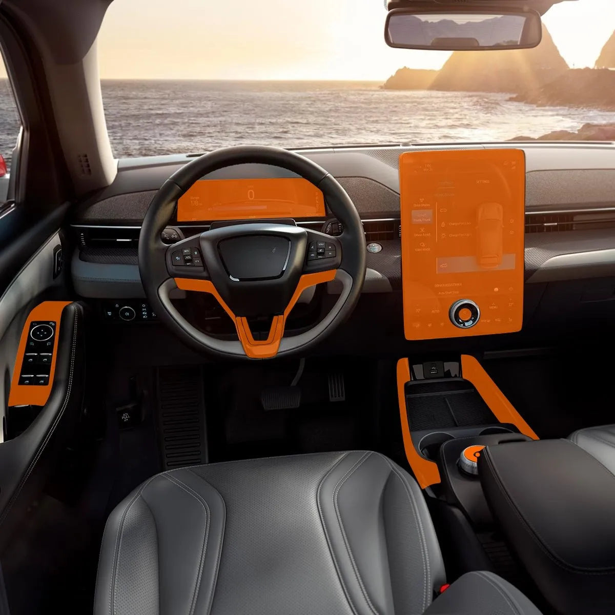 Película PPF Interior e Exterior Mustang Mach-E 2023 a 2025 – Garantia de 5 Anos