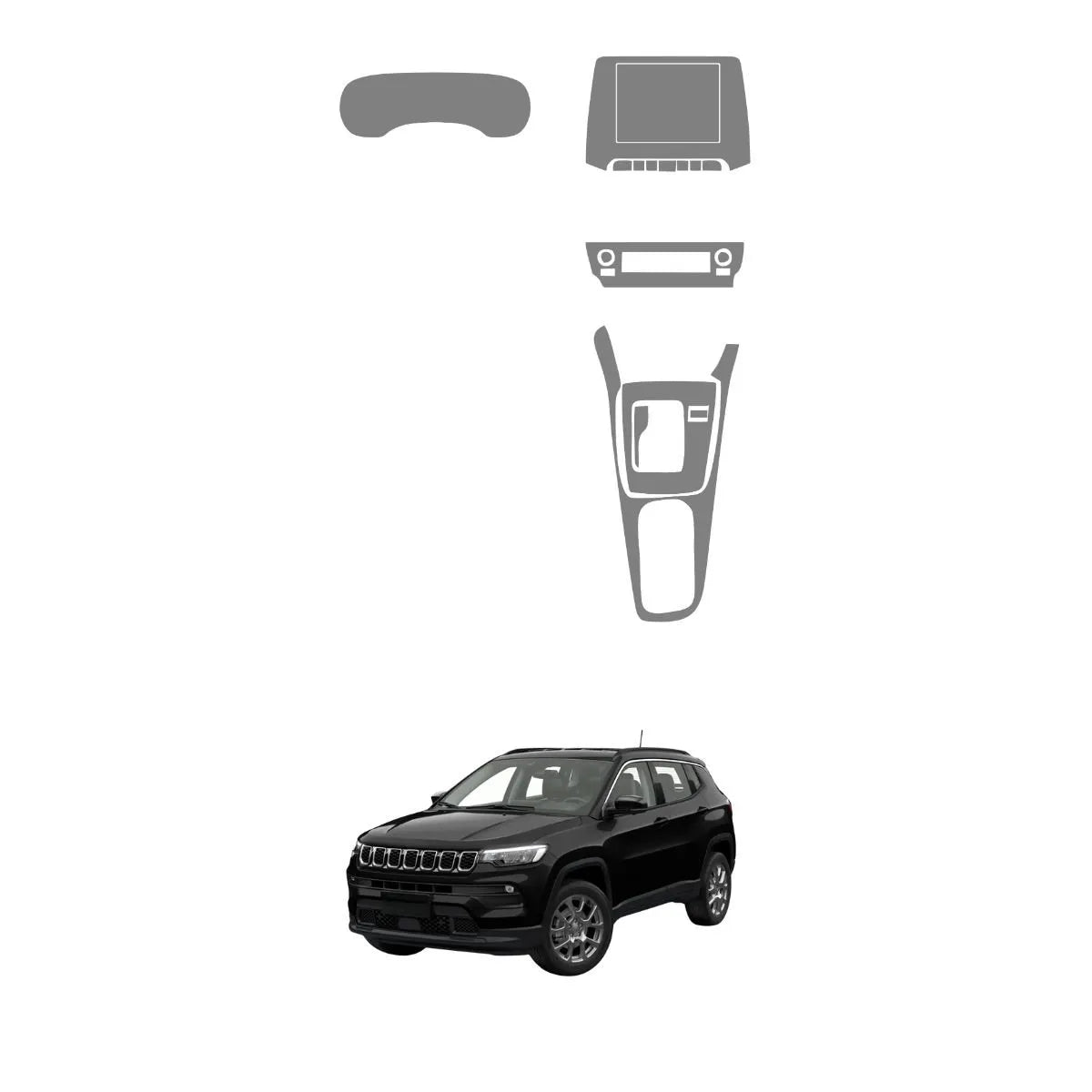 Película PPF Interior Completo Compass Sport T270 26