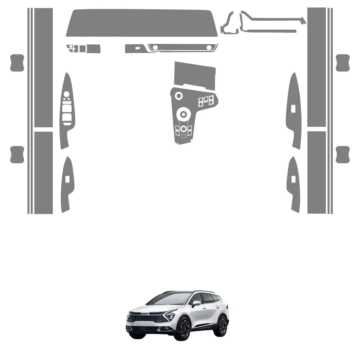 Película PPF Interior Exterior Kia Sportage 24 25