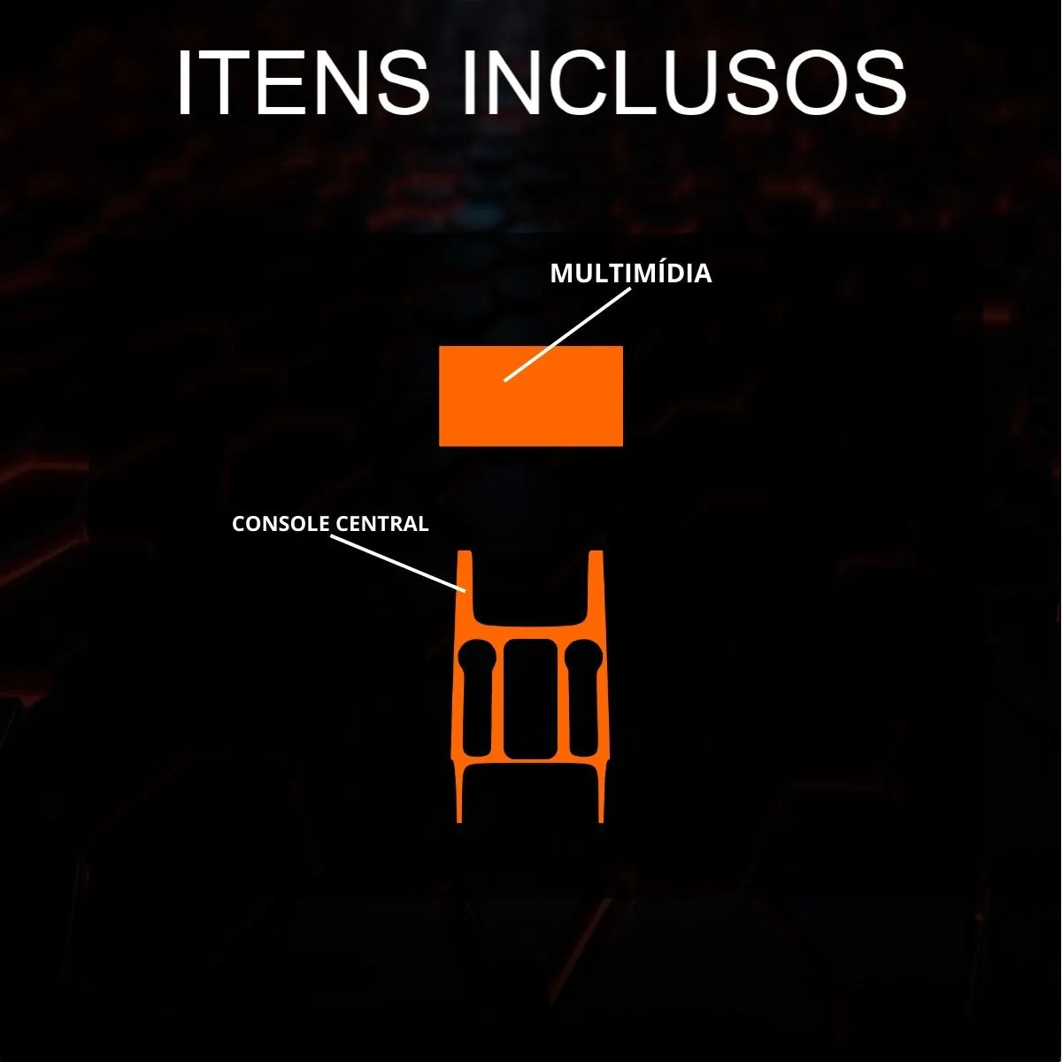 Película PPF Console Central Multimídia Foton Tunland V7 25