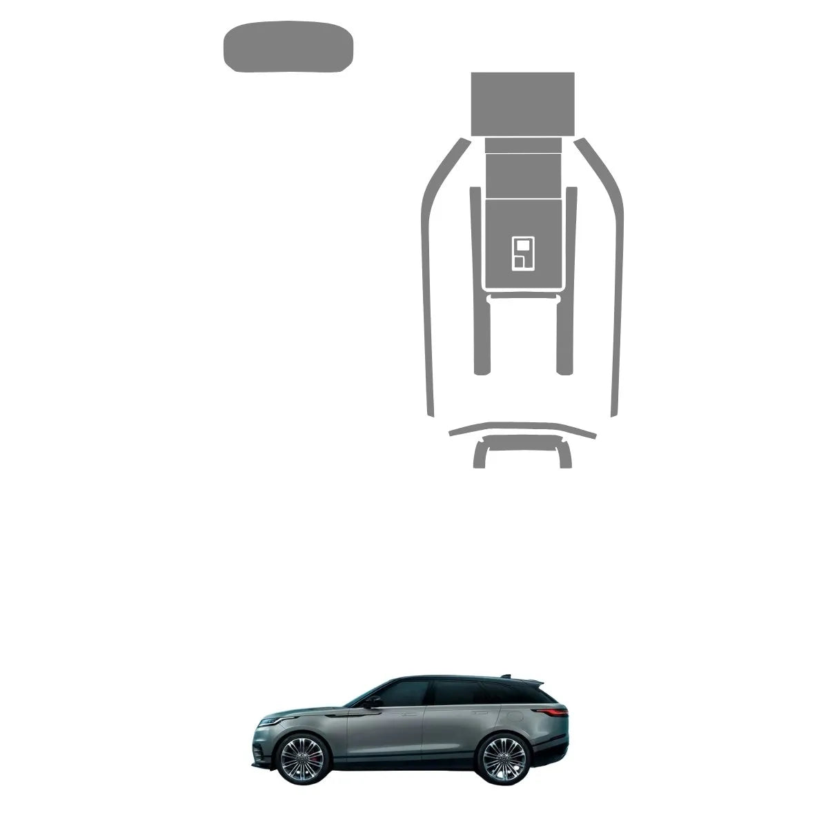 Película PPF Interior Básico Range Rover Velar 2024 a 2025 – Garantia de 5 Anos