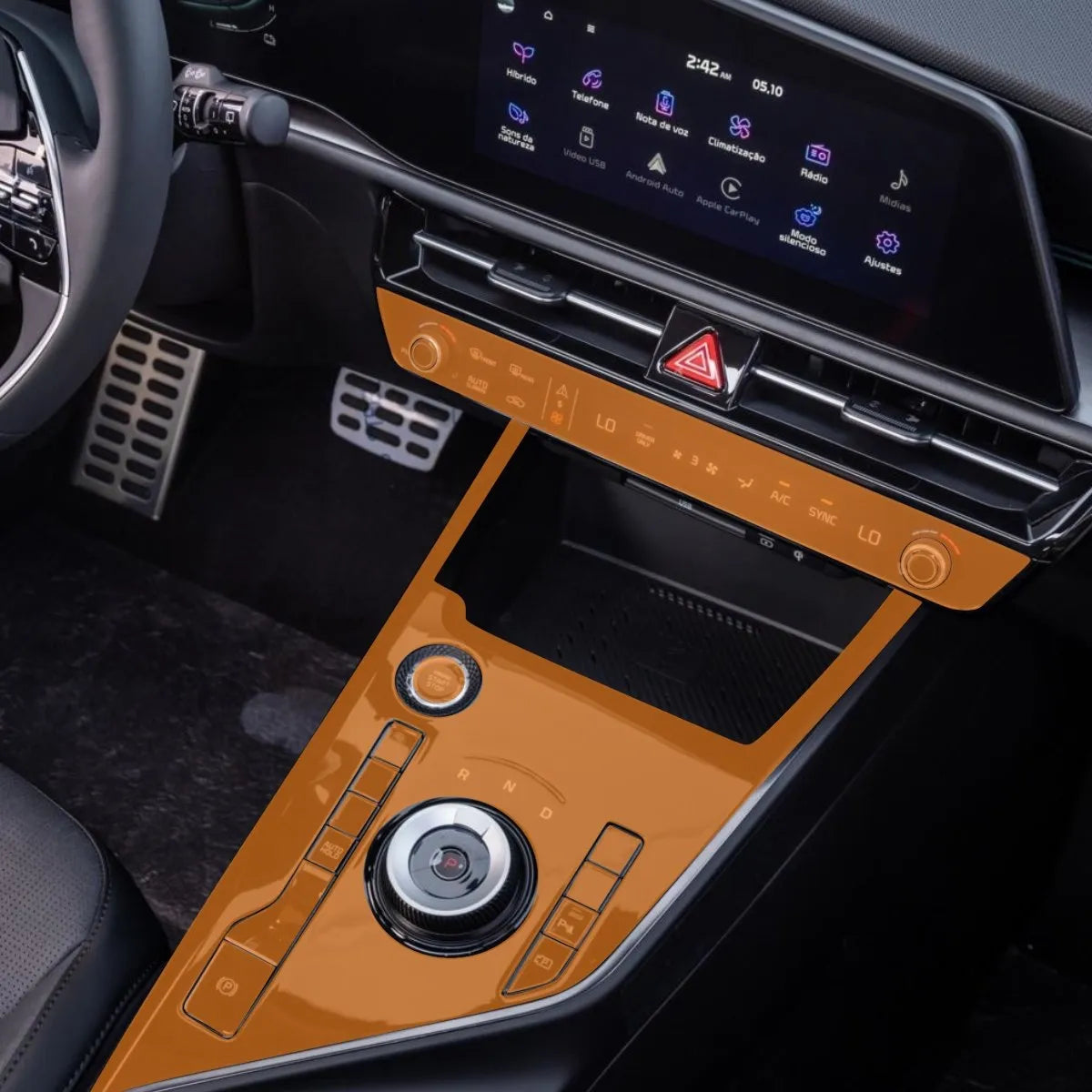 Película PPF Console Central Console Ar Kia Niro Rio 23 25