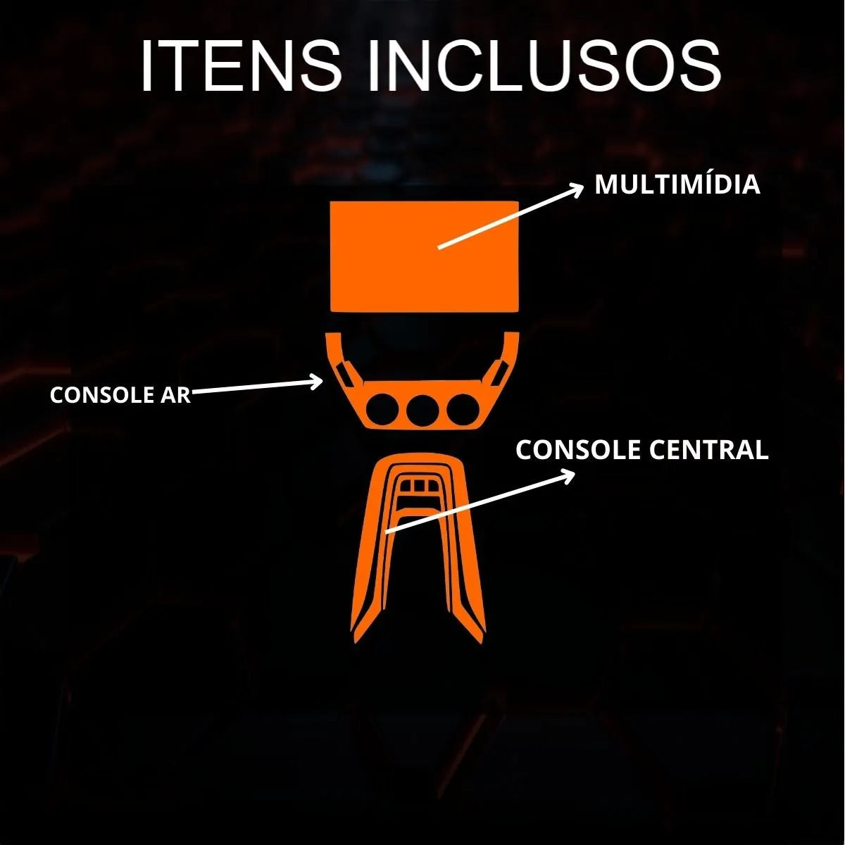 Película PPF Multimídia, Console do Ar e Console Central Corolla GLi 2025 – Garantia de 5 Anos