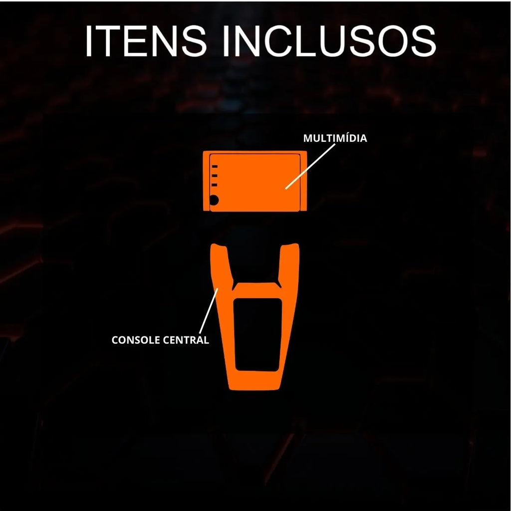 Película PPF Console Central e Multimídia Honda HR-V 2026 – Garantia de 5 Anos