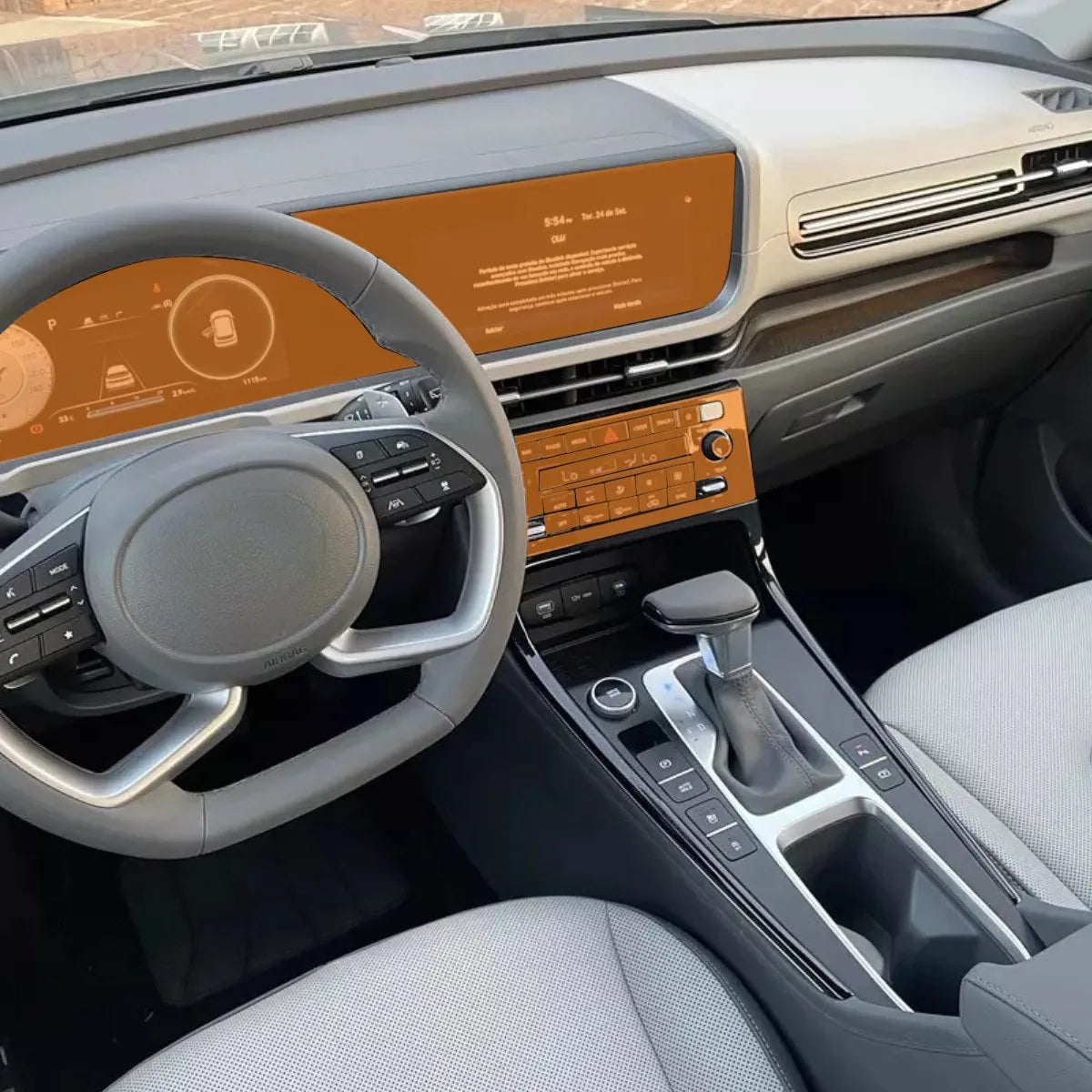 PPF Console Ar Velocímetro Multimídia Creta Platinum 25