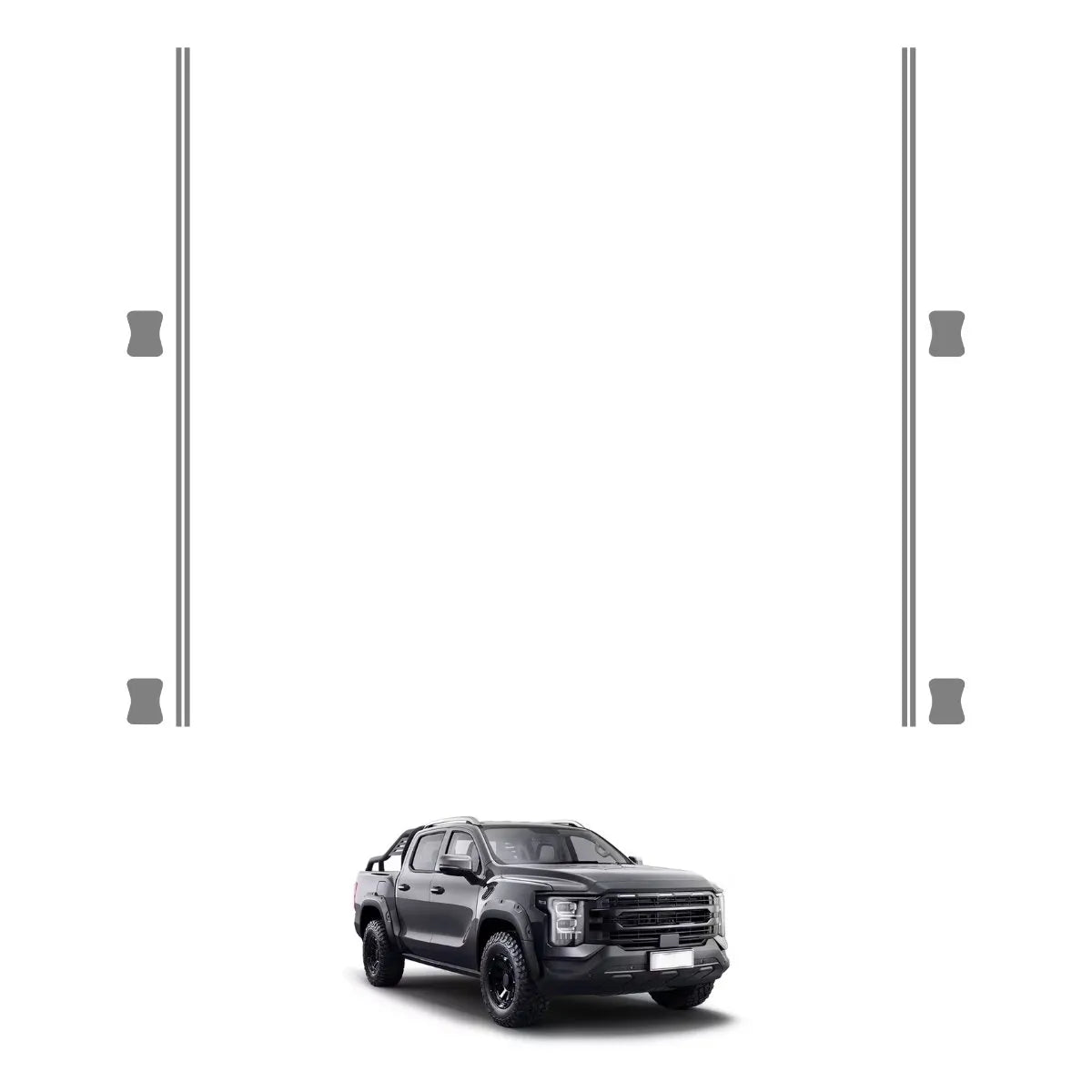 Película PPF Proteção de Portas Foton Tunland V7 25