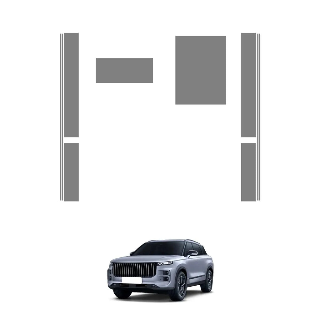 Película PPF Interior e Exterior Jaecoo 7 Luxury 2025/2026 – Quina de Porta, Velocímetro, Multimídia e Soleiras