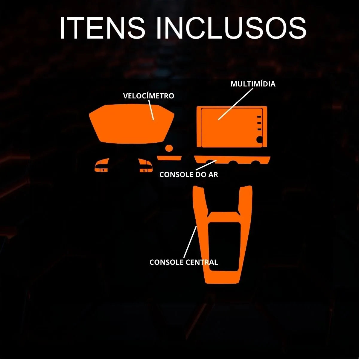 Película PPF Interior Completo Honda HR-V 2026 – Garantia de 5 Anos