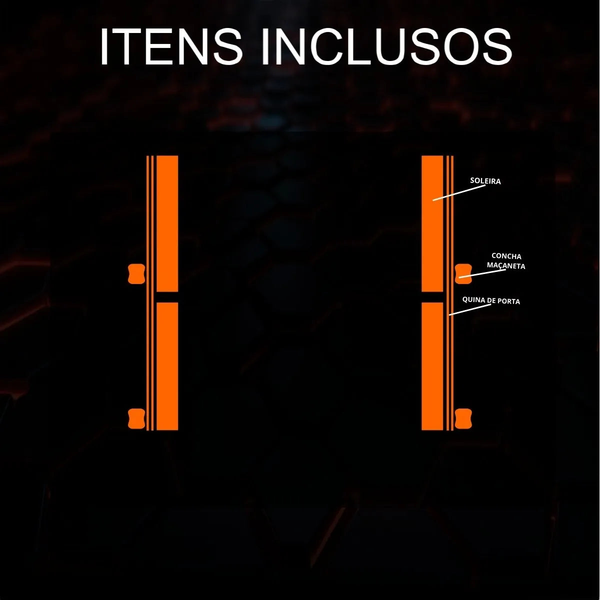 Película PPF Proteção de Portas Audi A7 Performance Black 2020 a 2024 – Garantia de 5 Anos