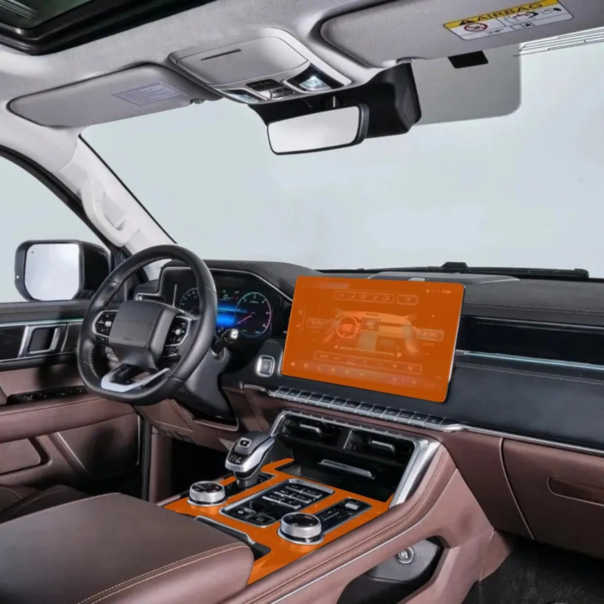 Película PPF Console Central Multimídia Foton Tunland V7 25