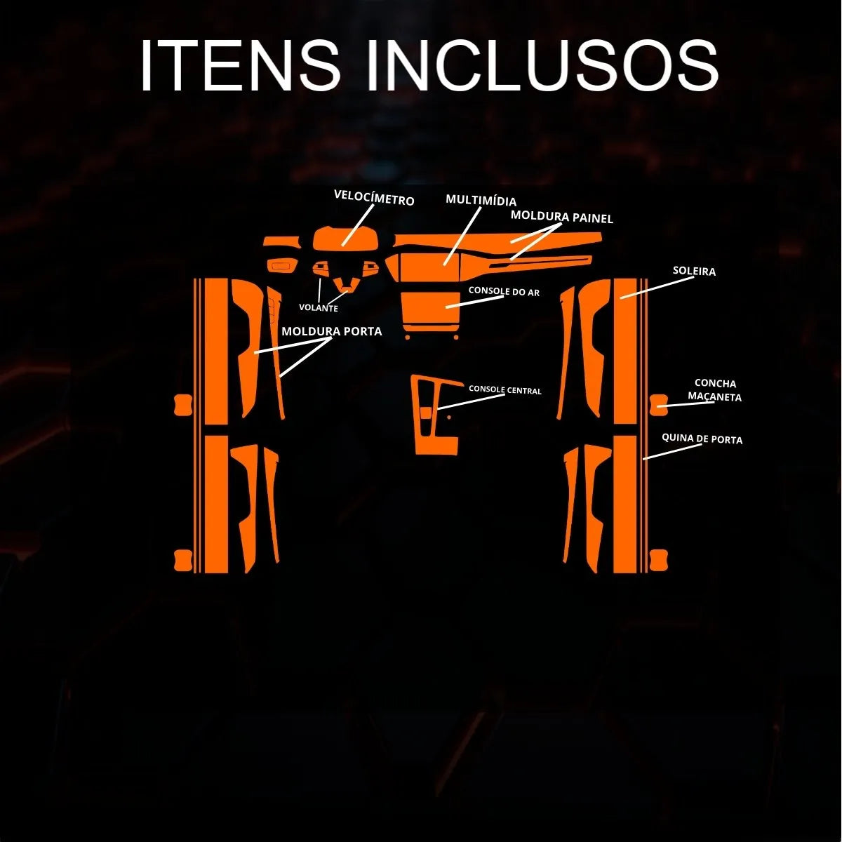 Película PPF Interior e Exterior Audi A7 Performance Black 2020 a 2024 – Garantia de 5 Anos