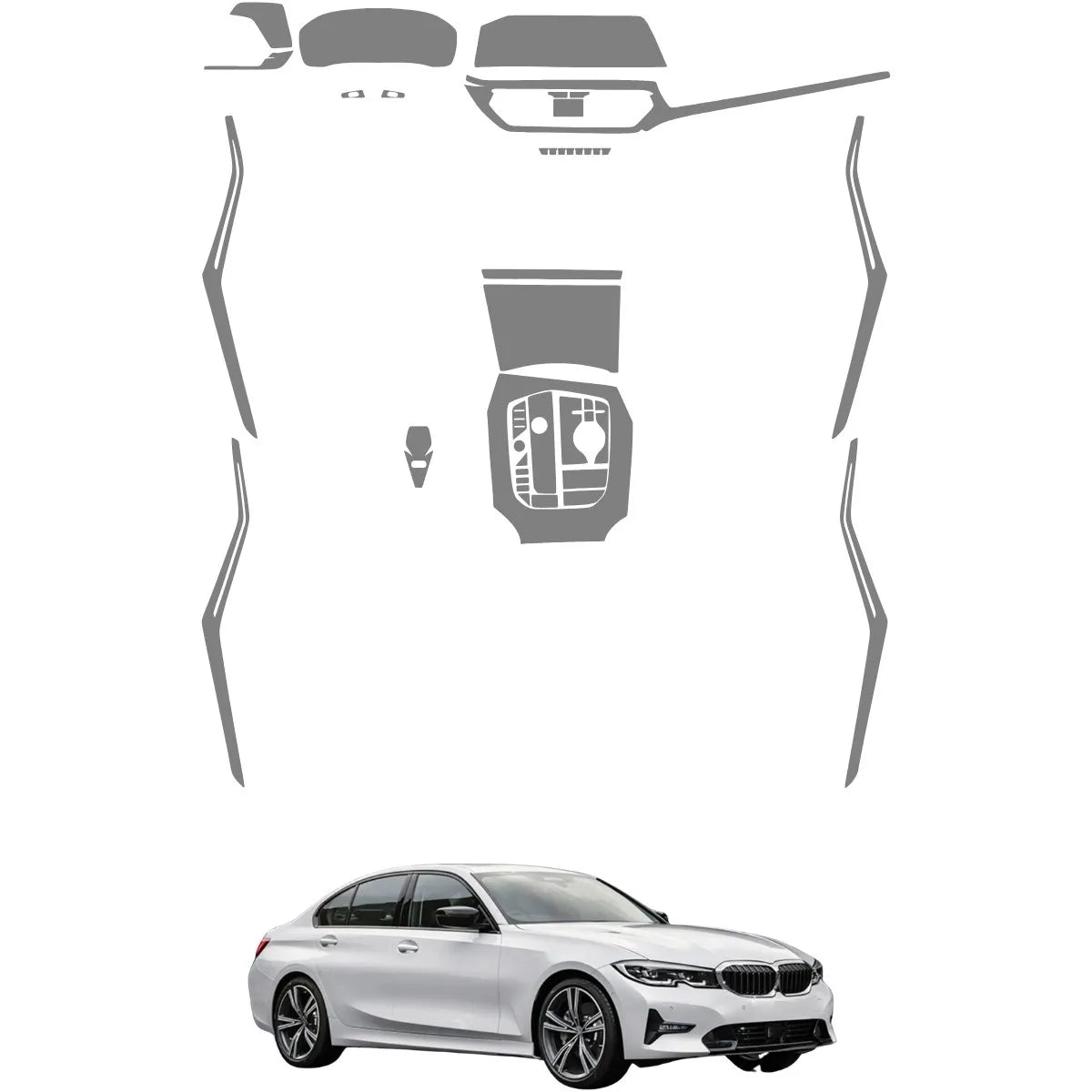 Película PPF Interior Completo BMW 320i GP 2022 – Garantia de 5 Anos