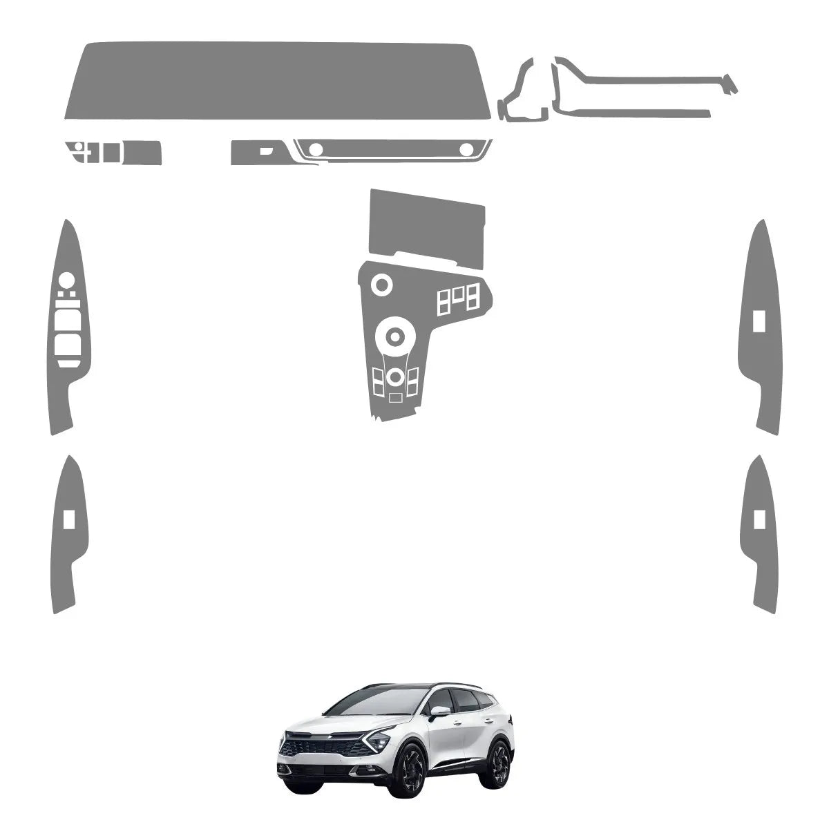 Película PPF Interior Completo Kia Sportage 24 25
