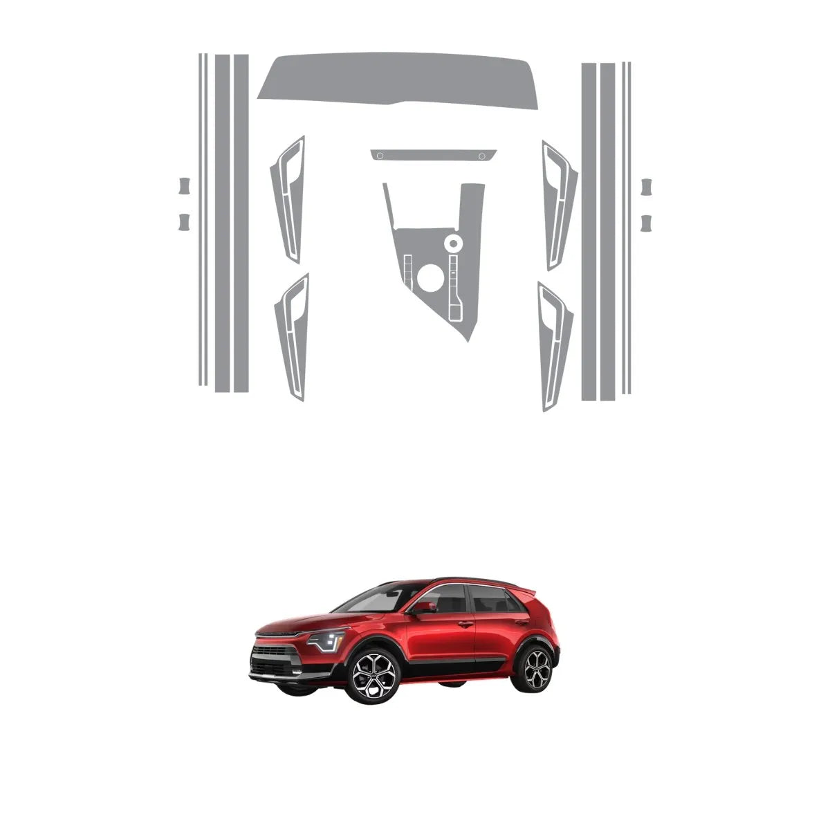 Película PPF Interior Exterior Kia Niro Rio 23 25