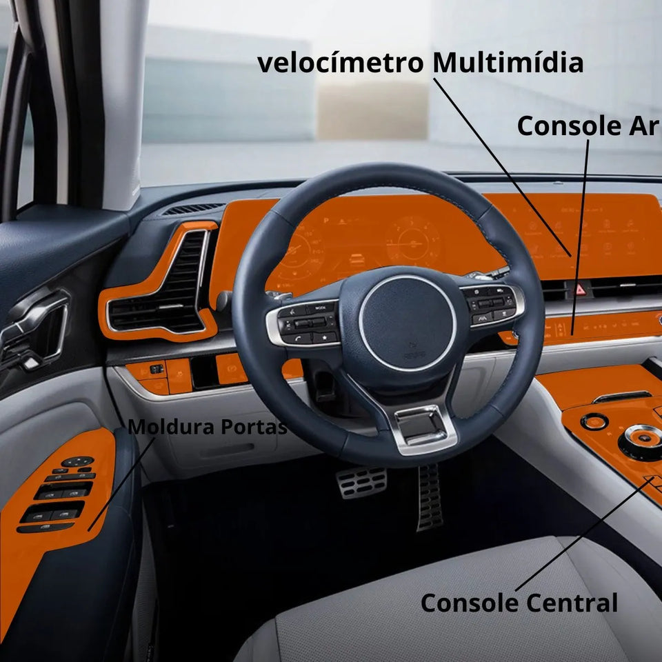 Película PPF Interior Completo Kia Sportage 24 25