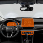 Película PPF velocímetro multimídia console do ar Compass Sport T270 26