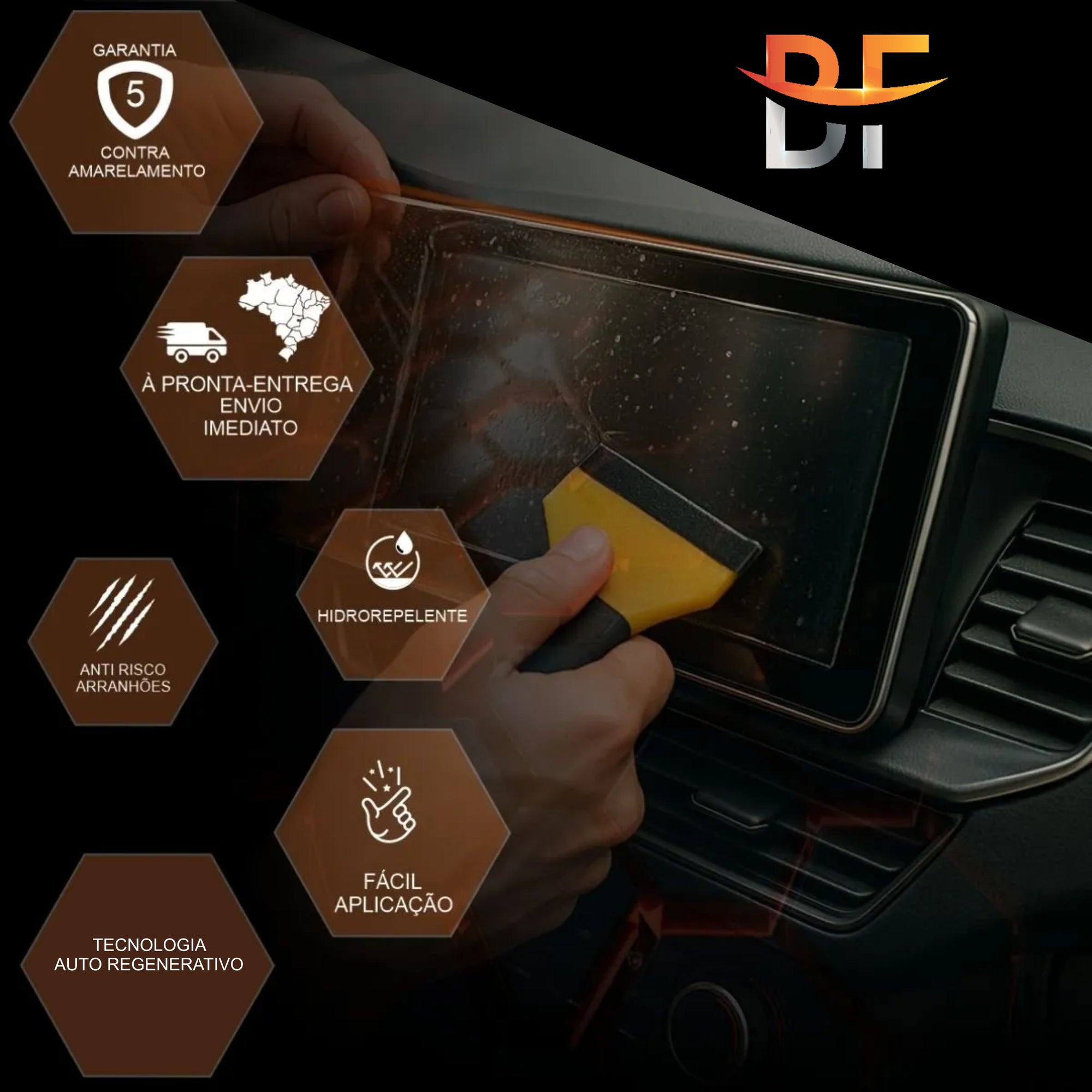 Película PPF Console do Ar, Velocímetro e Multimídia Corolla Cross XRE 2025 – Garantia de 5 Anos