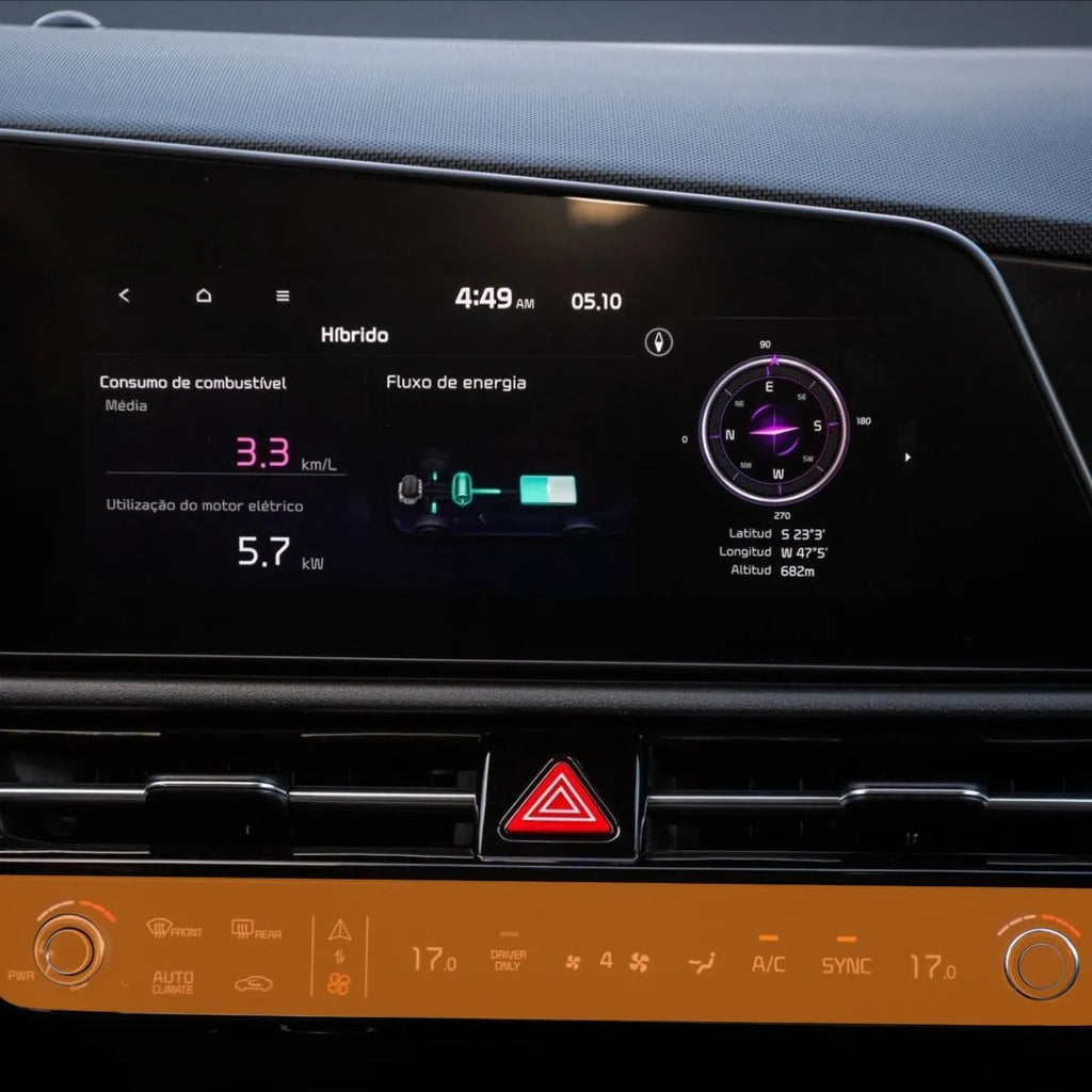 Película PPF Console Ar Kia Niro Rio 23 25