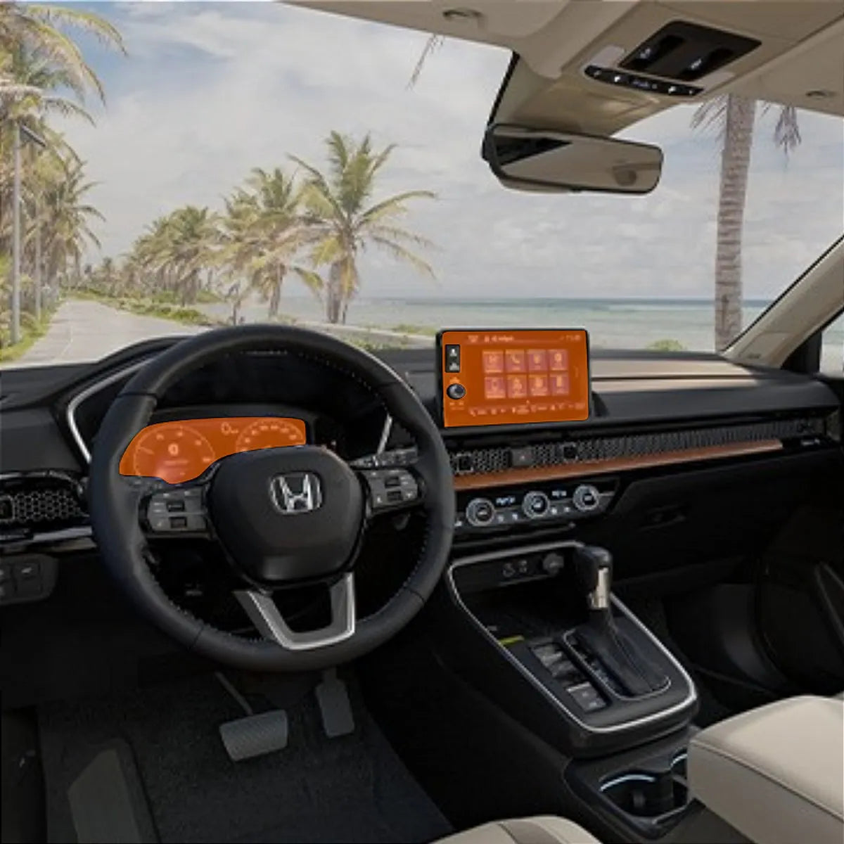 Película PPF Velocímetro Multimídia Honda CRV 25