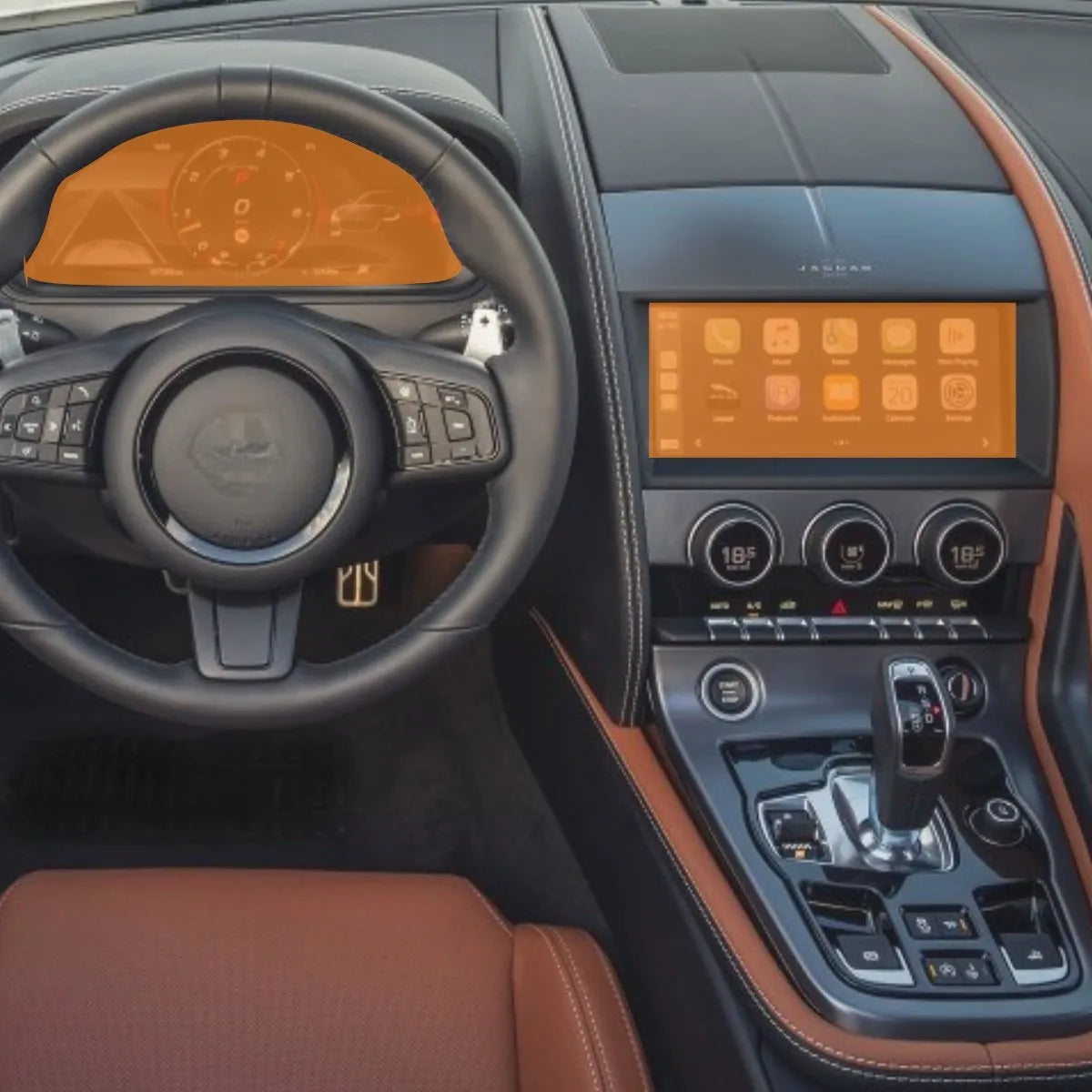 Película PPF Velocímetro Multimídi Jaguar F Type Coupé 20 24