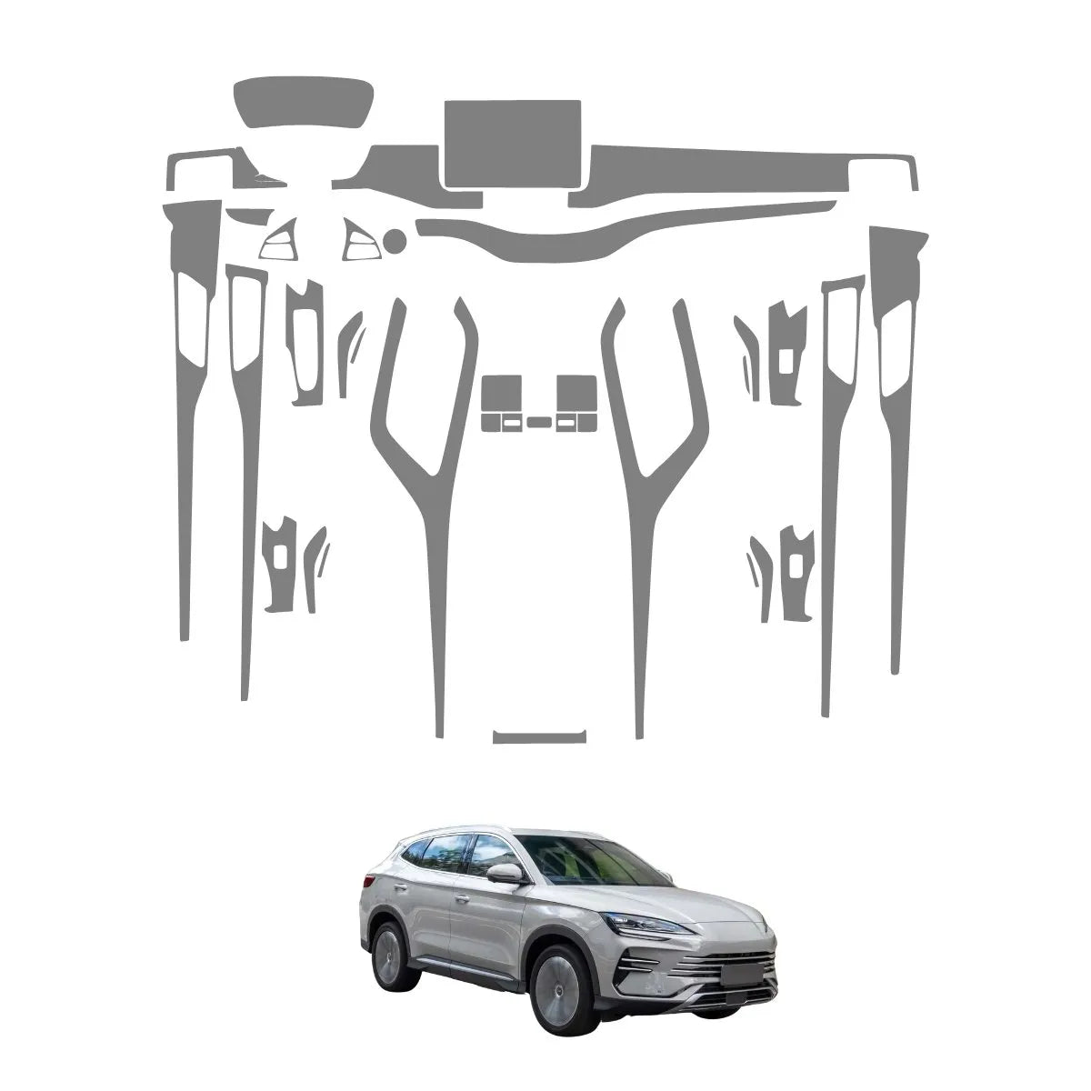 Película PPF Interior Completo BYD Song Plus 2026 – Garantia de 5 Anos ✨🛡️